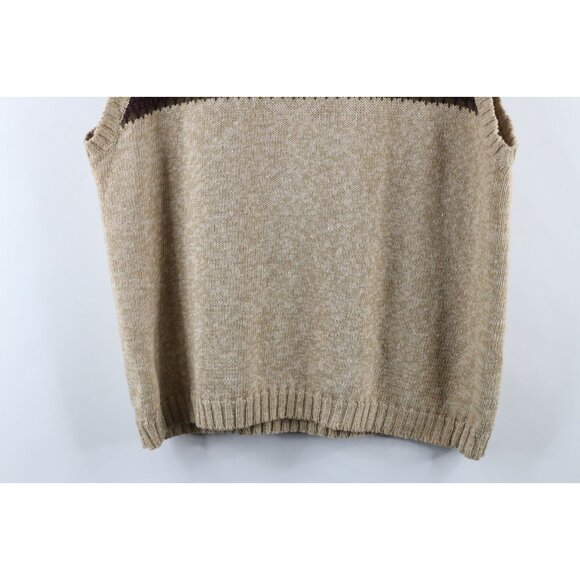 Vintage 90s American Eagle Outfitters Mens Large Fair Isle Knit Sweater Vest - Picture 8 of 8